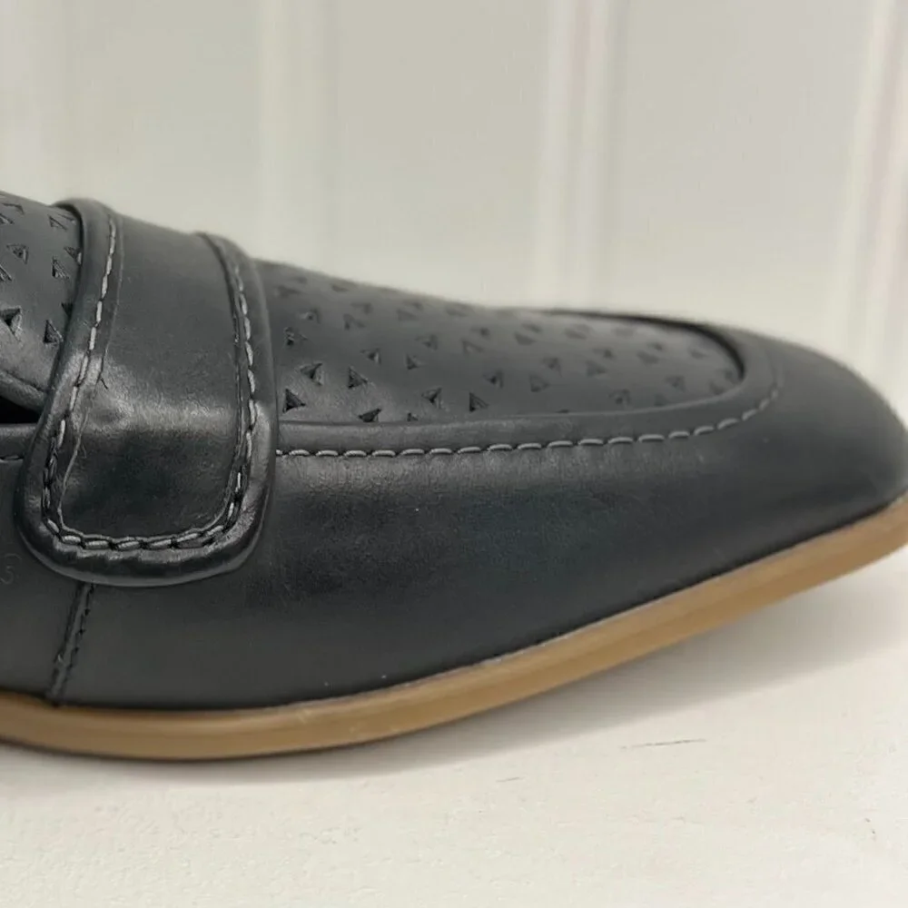 Clarks Collection Black Leather Lyrical Way Loafer Size 9